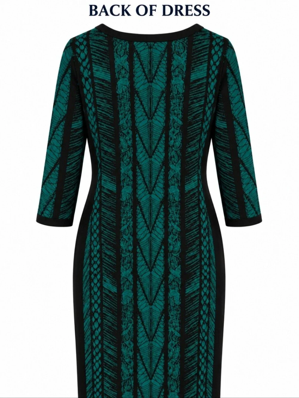 J. Crew Teal and Black Patterned Sheath Dress
